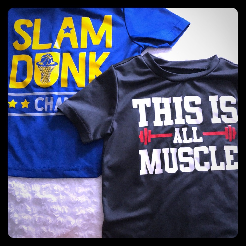 2t like new polyester tee shirts